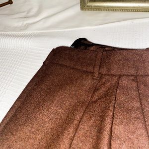 Wool brown FRANK AND OAK pants